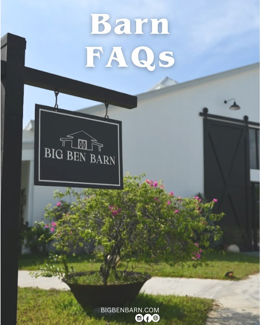 Big Ben Barn entrance sign and front facade showing the venue exterior